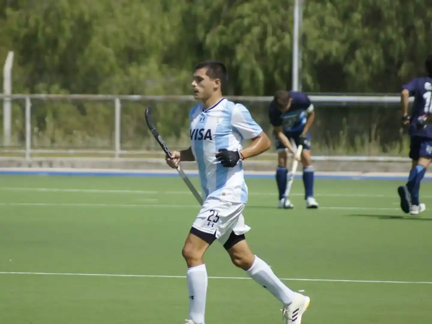 Tomás Ballini, en el seleccionado Junior.