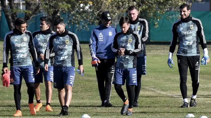 Argentina entrenó con cinco nuevos jugadores