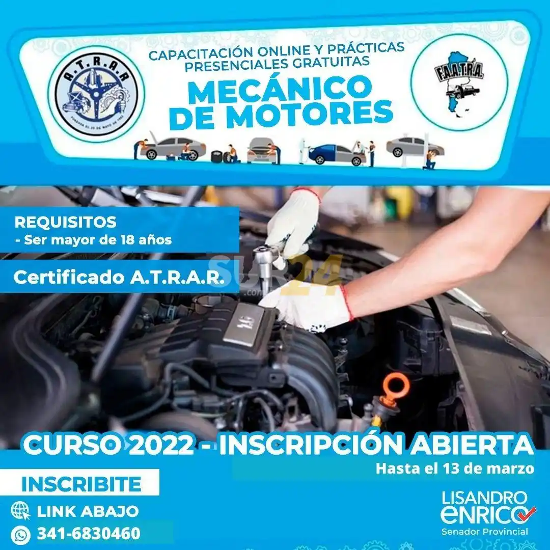 Teodelina: capacitación online en mecánica de motores