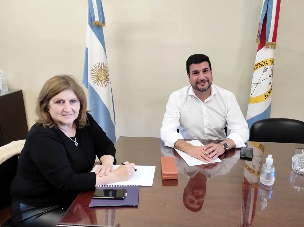 Marcos Cleri se reunió con la ministra Adriana Cantero