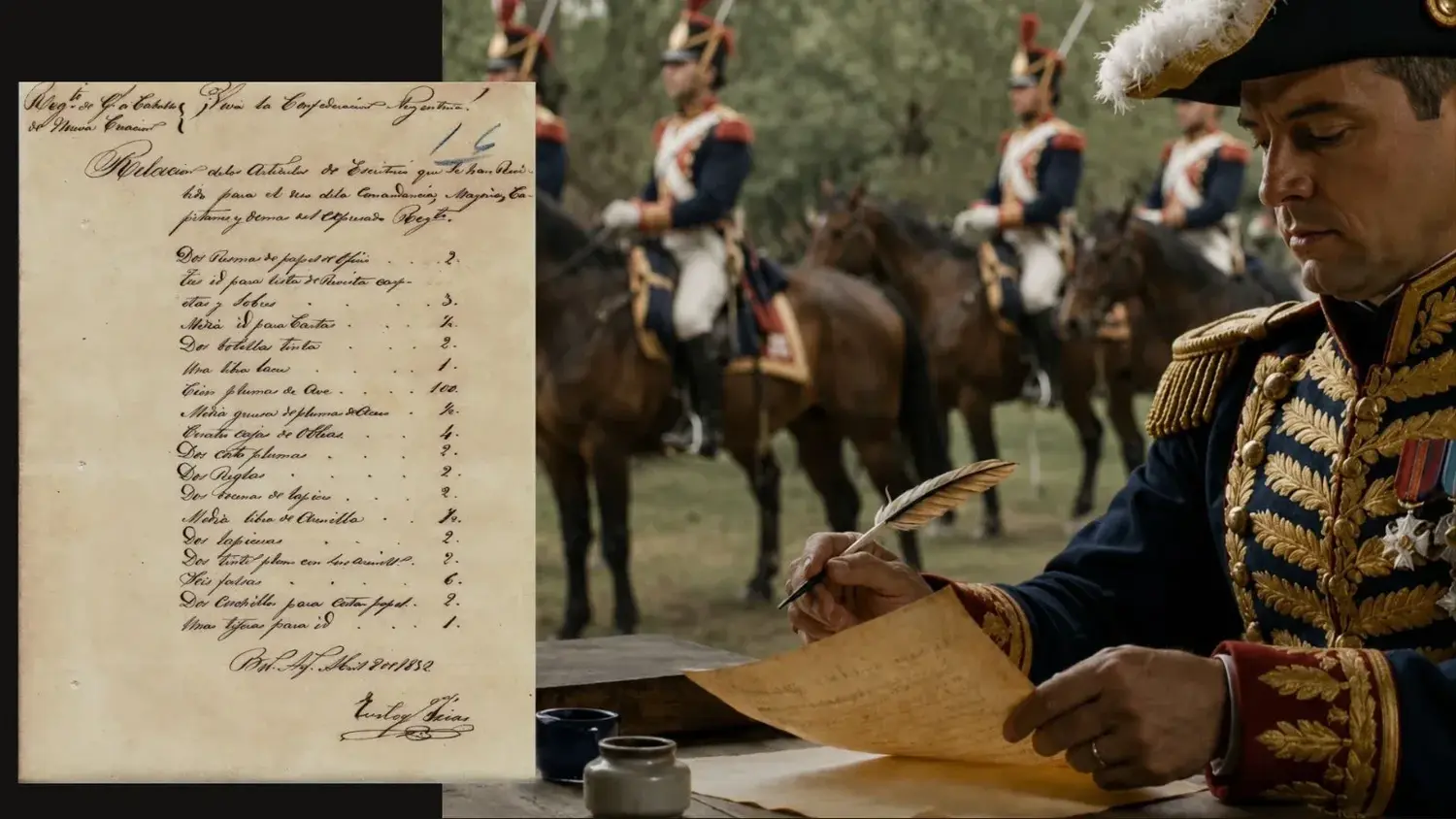 Museo Paleontológico reveló documentos sobre la creación de otro Regimiento de Granaderos a Caballo