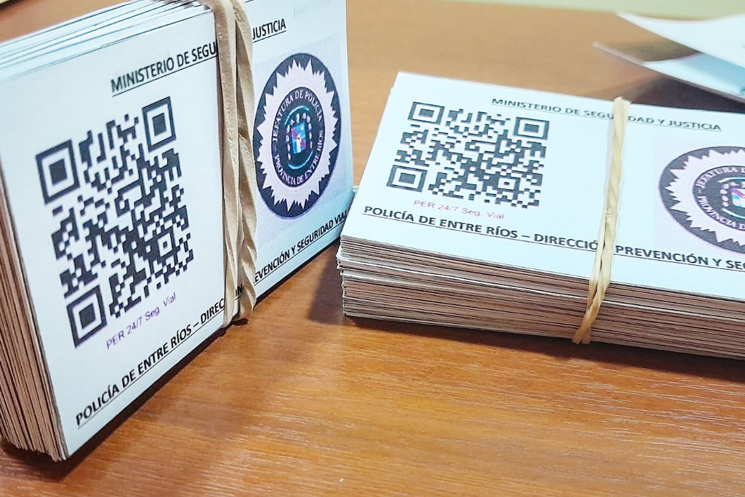 Se implementó una tarjeta con código QR para brindar información referida a una conducción segura