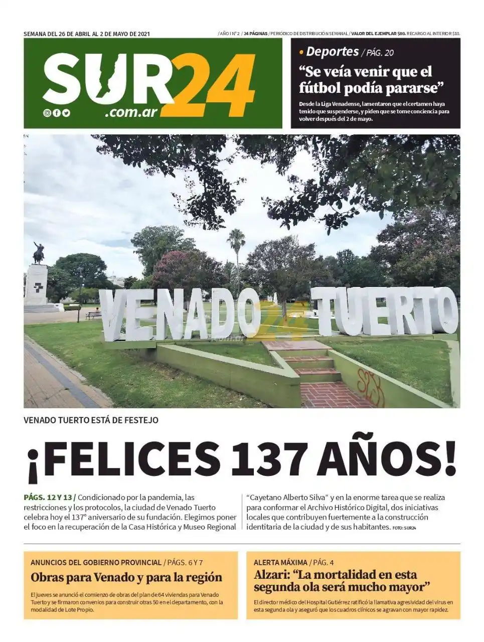 La segunda edición en papel de Sur 24, online