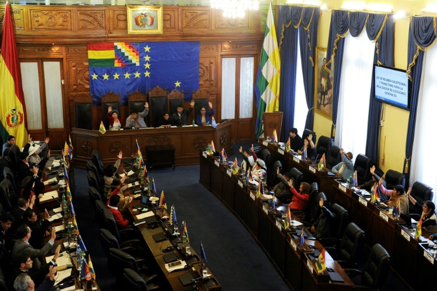 El Senado de Bolivia aprobó la ley para llamar a elecciones
