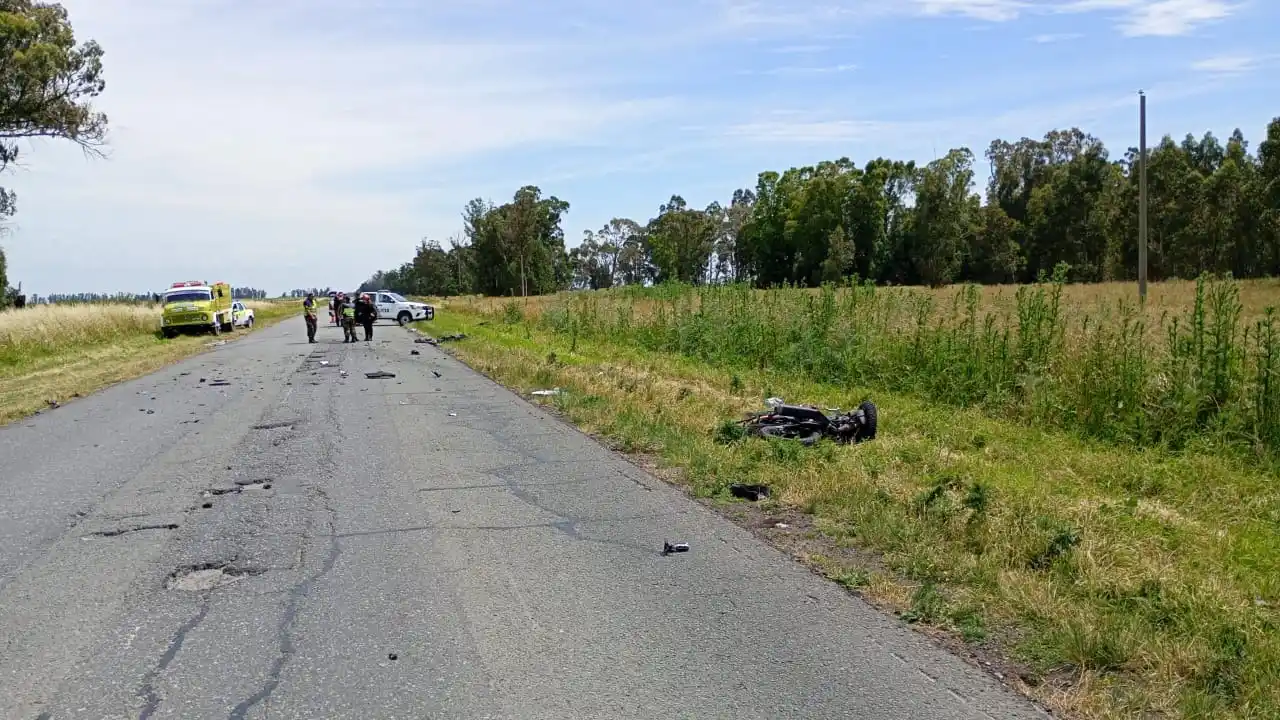 La ruta 86 en ese tramo, estuvo interrumpida al tránsito vehicular hasta cerca de las 13 de hoy