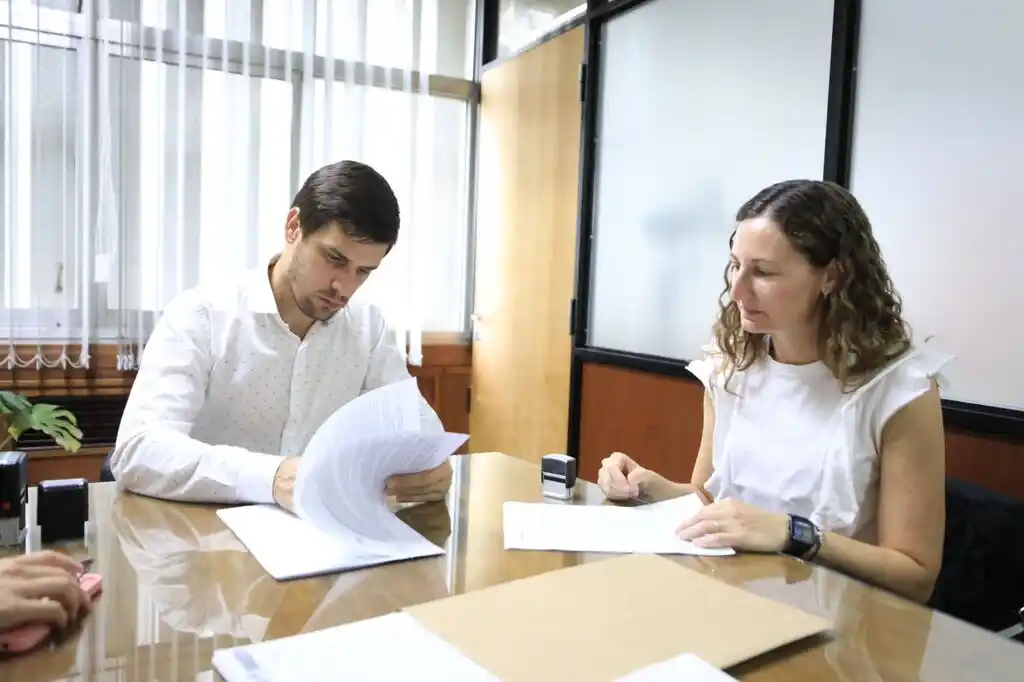 El intendente Leo Viotti y María Victoria Lagrutta