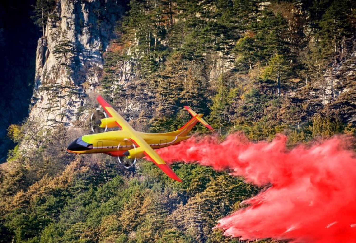 Deutsche Aircraft presentó su Dornier 328eco para lucha contra incendios