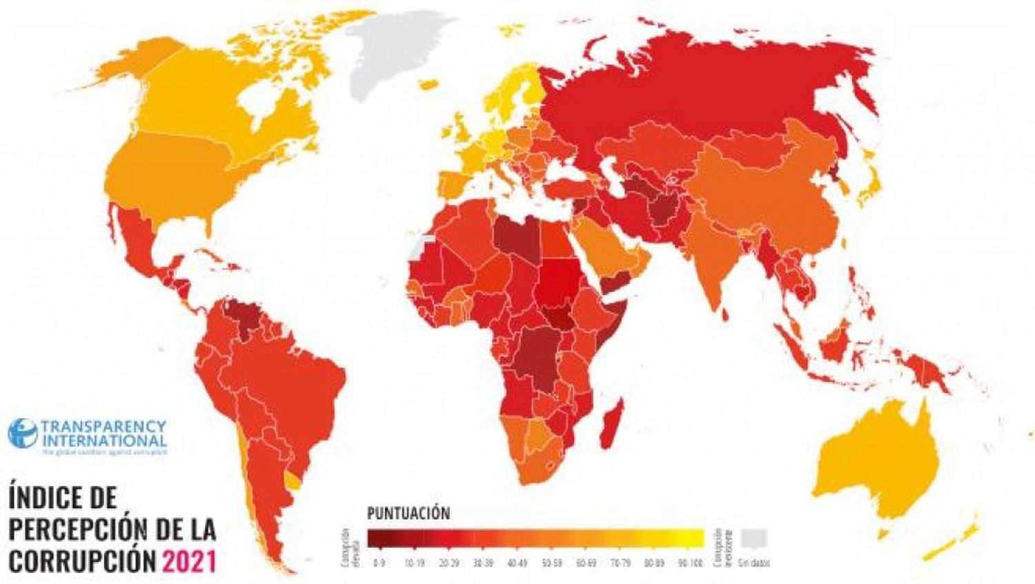 Argentina retrocedió 18 puestos en el ranking global de corrupción