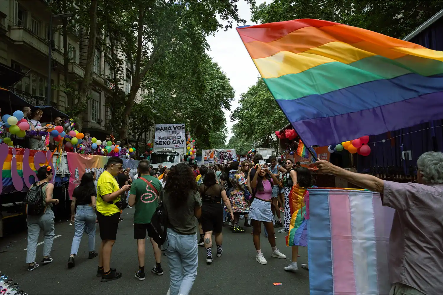La última marcha LGBT en la Capital Federal (Foto: La Opinión)