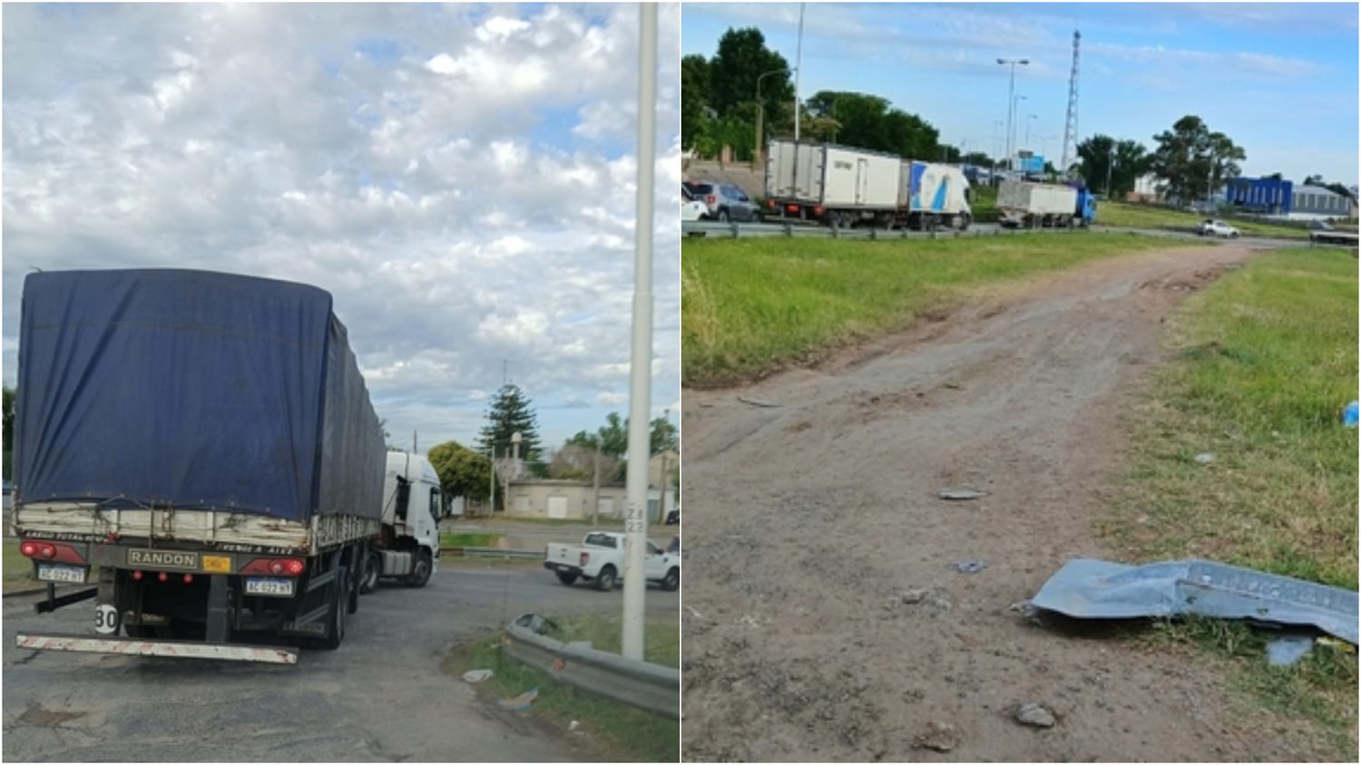 En Campana los conductores abrieron un camino clandestino ante el deterioro del acceso a Panamericana