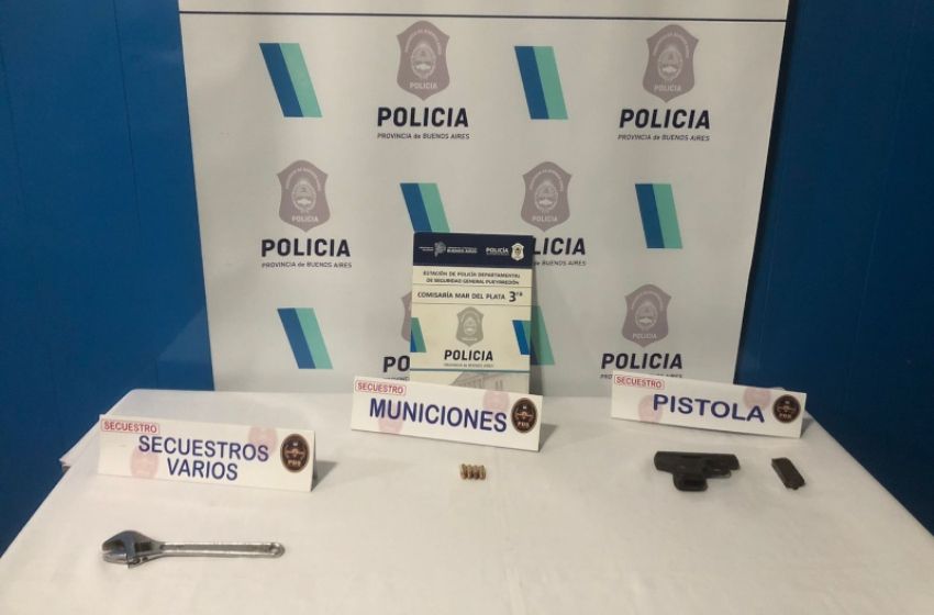 Intentaron robar con una pistola y una llave francesa