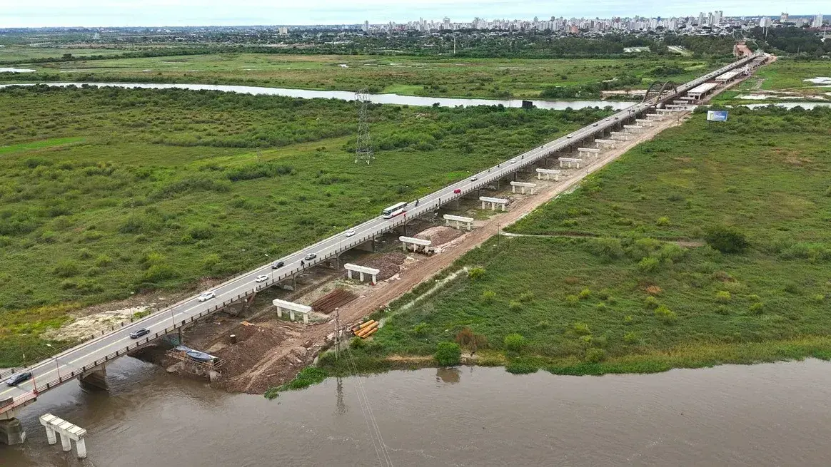 Avanza al 40% la construcción del nuevo Puente Carretero entre Santa Fe y Santo Tomé