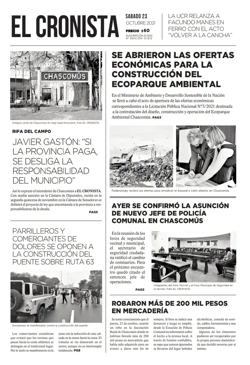 Tapa 23 octubre 2021