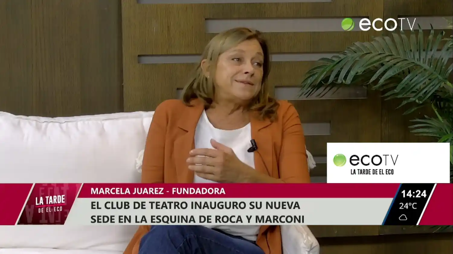 El club de teatro inauguró su nueva sede en la esquina de Roca y Marconi