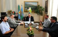 Elustondo participó de la inauguración de una estación hidrometeorológica en la ciudad