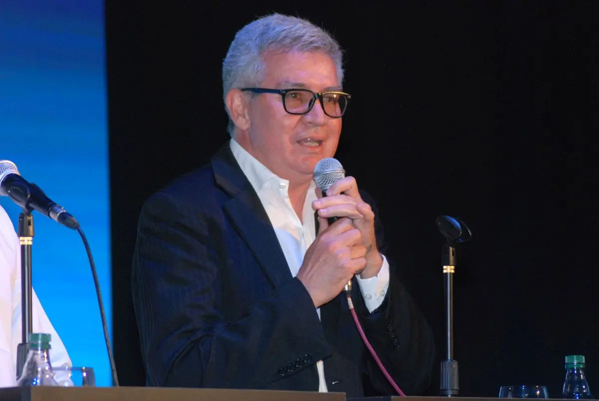 Marcelo Rivero durante el debate
