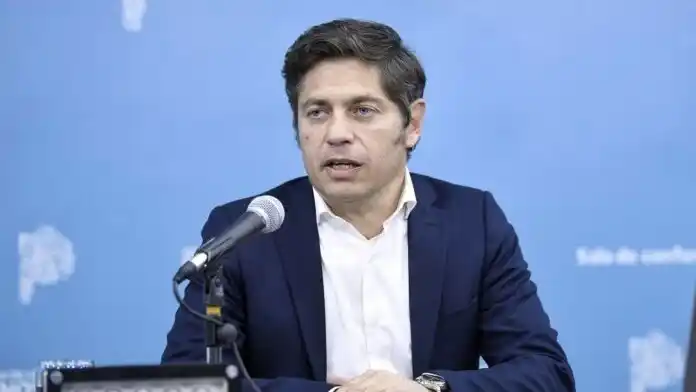 Kicillof durante la conferencia de prensa sobre el fallo por la expropiación de YPF.