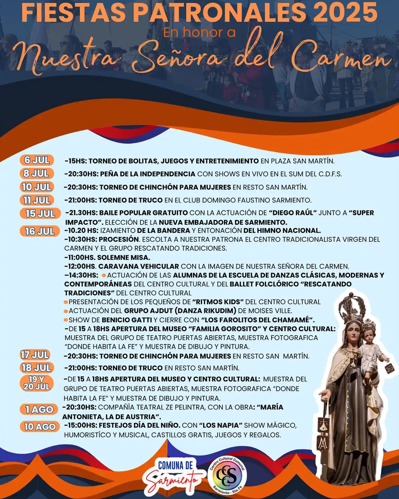 patronales sarmiento