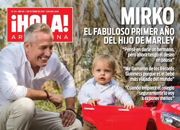 El fabuloso primer año del hijo de Marley en revista ¡Hola!