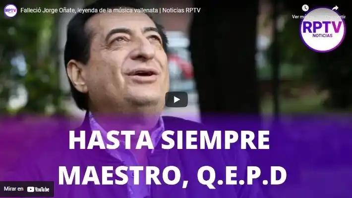 Falleció Jorge Oñate, leyenda de la música vallenata | Noticias RPTV