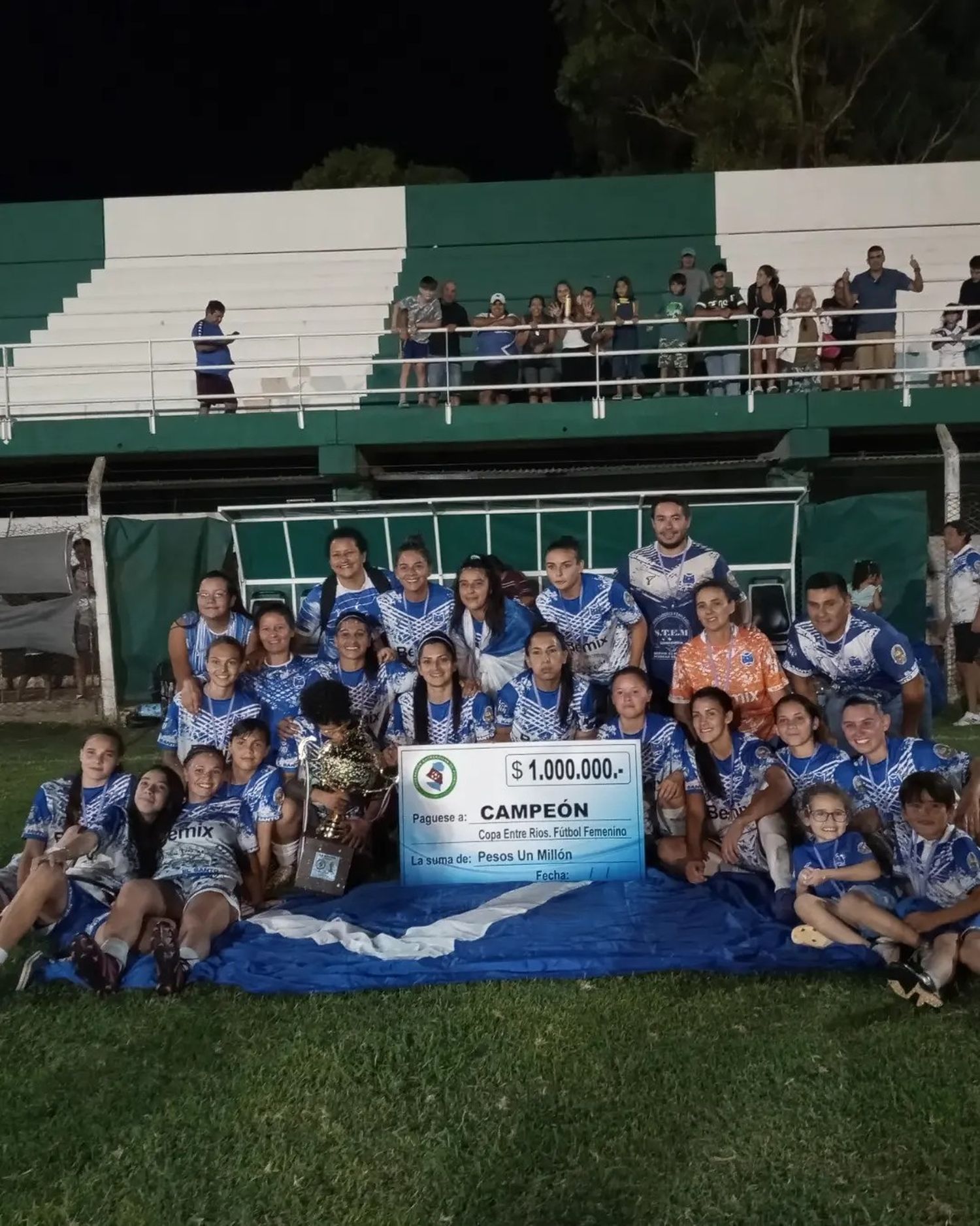 Santa María de Oro campeón de la Copa Entre Ríos femenina de fútbol