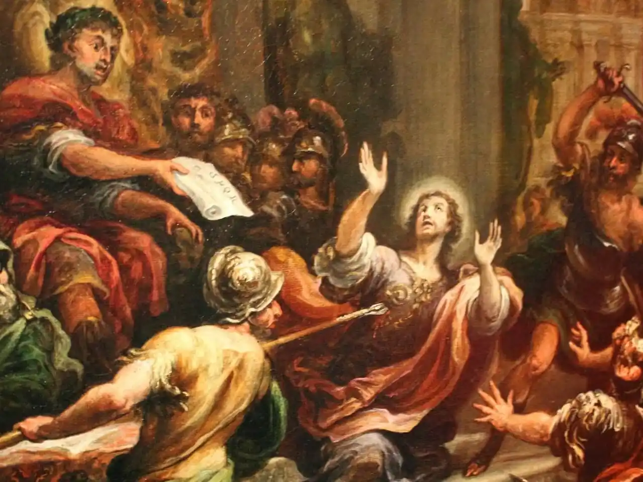 San Ginés de Roma, un actor del siglo III, quien murió decapitado.