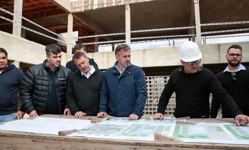 Avanza la obra de construcción de la Escuela Secundaria Nº 25 de Pinazo