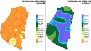 En dos semanas hubo un gran cambio en las reservas de humedad de los suelos