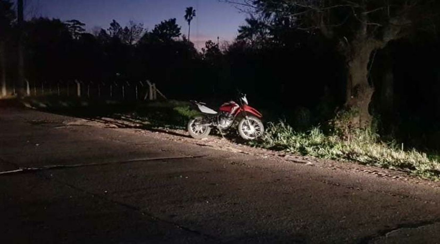 Ruta 191: despistó una moto en el km 6