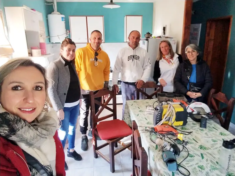 Visita del equipo técnico del banco de herramientas