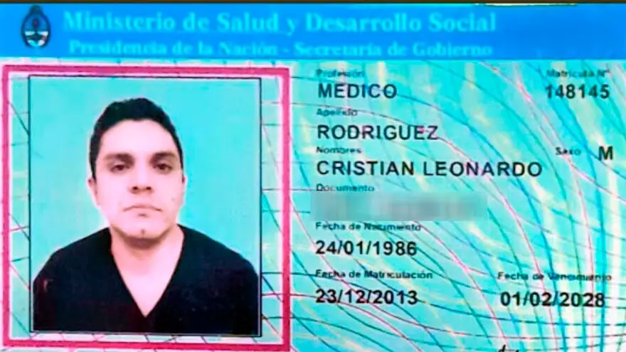 No era médico. Cristian Rodríguez