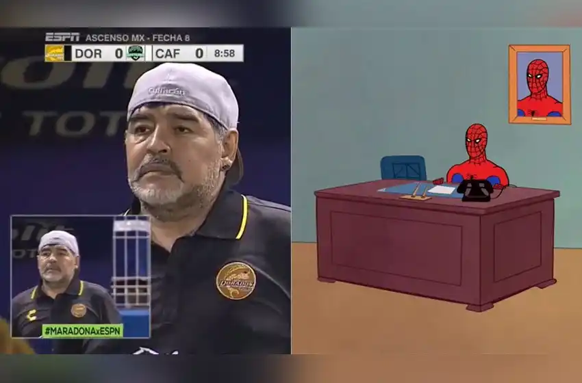 Los mejores memes del debut de Maradona en Dorados