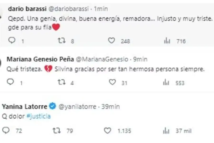 Algunos famosos se expresaron por X-