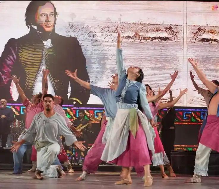 La bailarina del ballet local Renacer contó su experiencia arriba del escenario coscoíno. Foto: Gentileza.