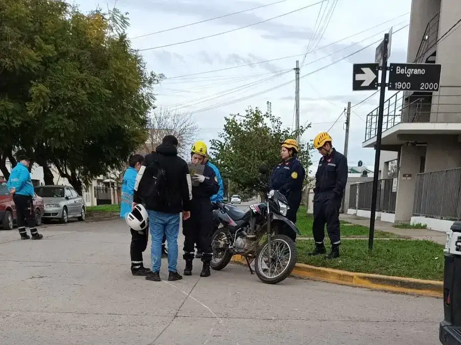 El segundo de los accidente registrados en la mañana del sábado.