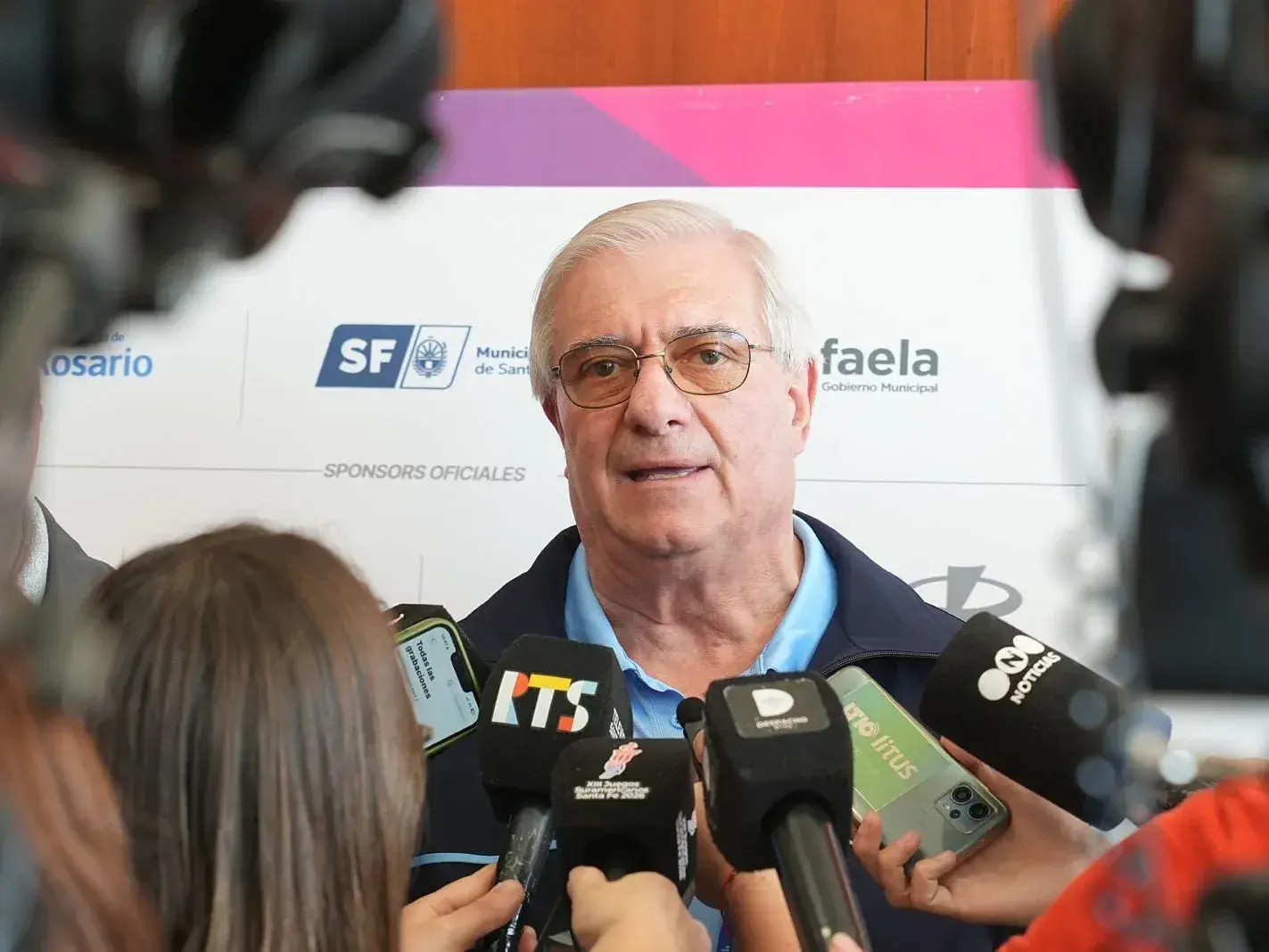 Mario Mocchia, destacó la relevancia de los Juegos en el territorio santafesino y en su gente.. Foto:Prensa Juegos Suramericanos