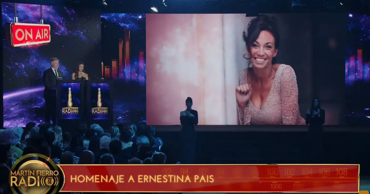 El emotivo homenaje a Ernestina Pais en los premios Martín Fierro de Radio 2026