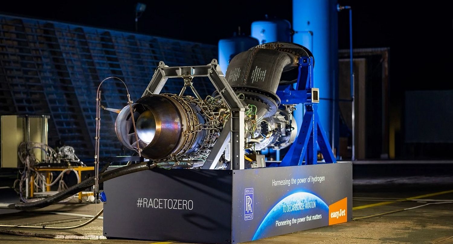 easyJet and Rolls-Royce complete first test of hydrogen-powered aero engine