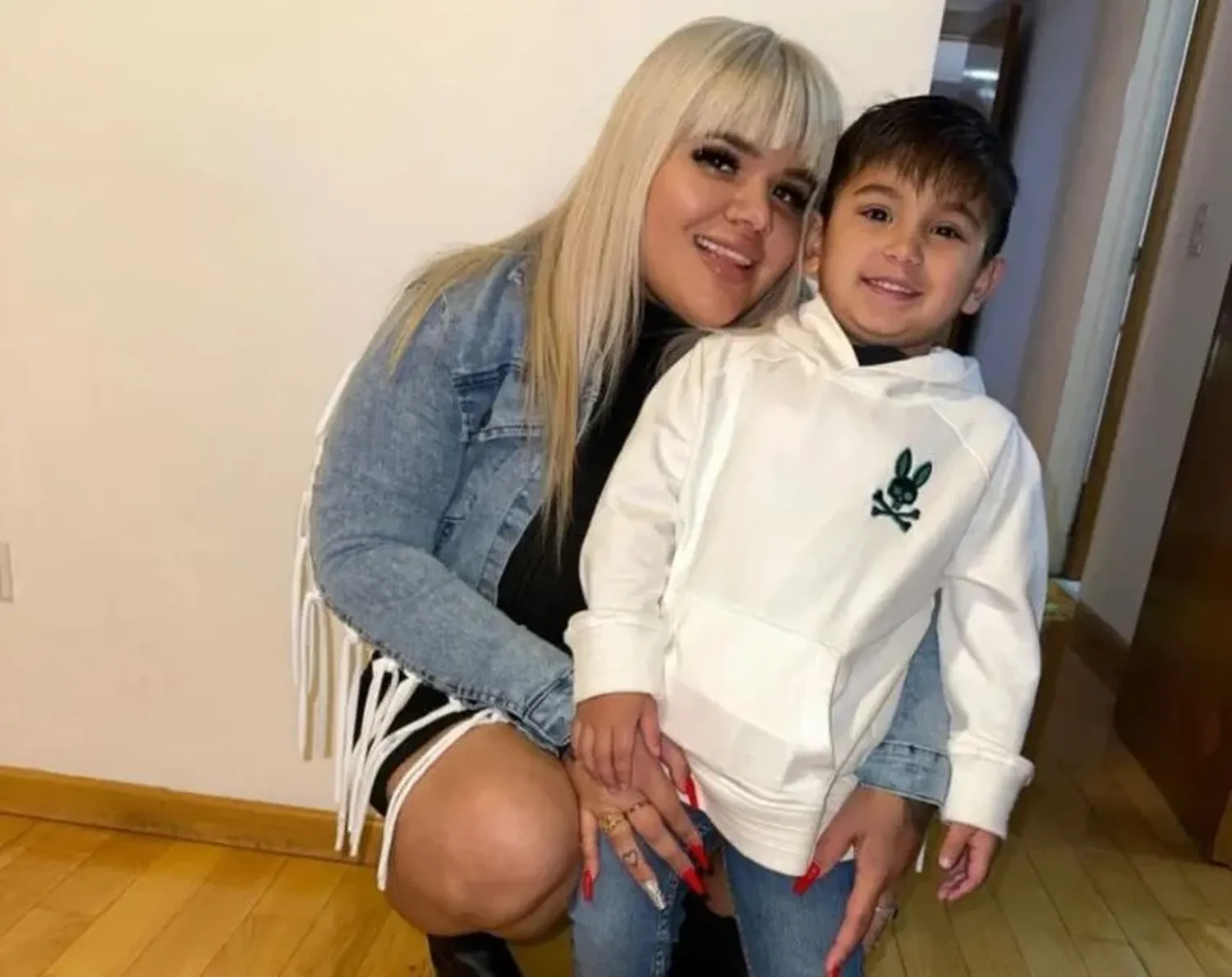 Morena Rial y su hijo