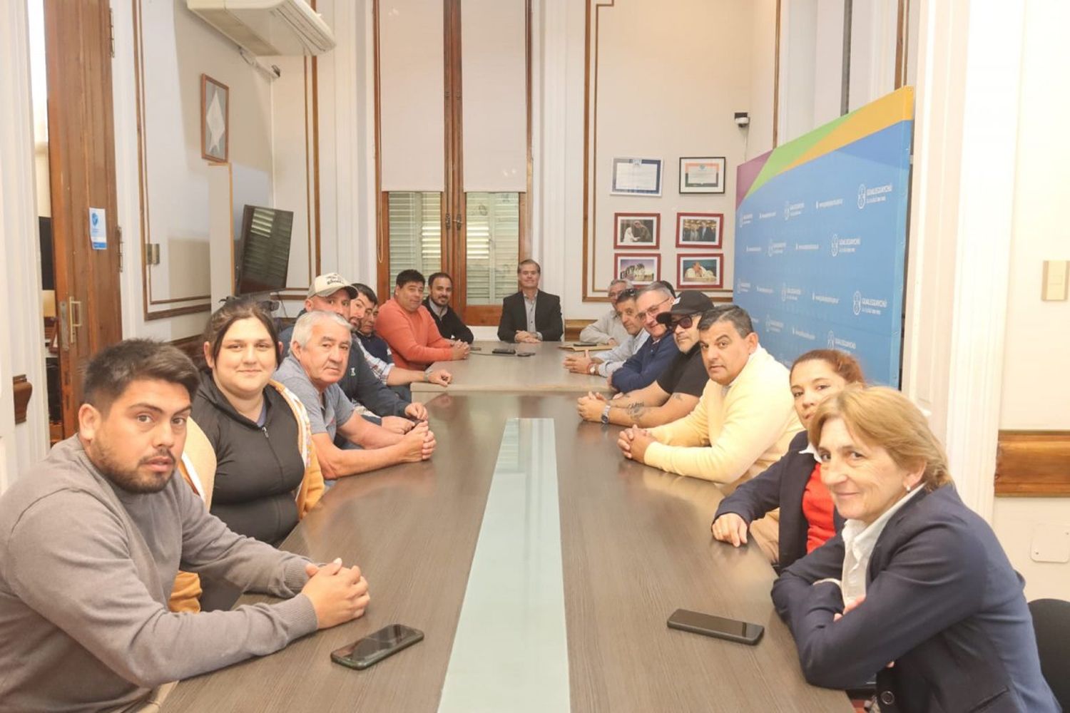 El intendente Piaggio se reunió con representantes del Sitramg y ATE