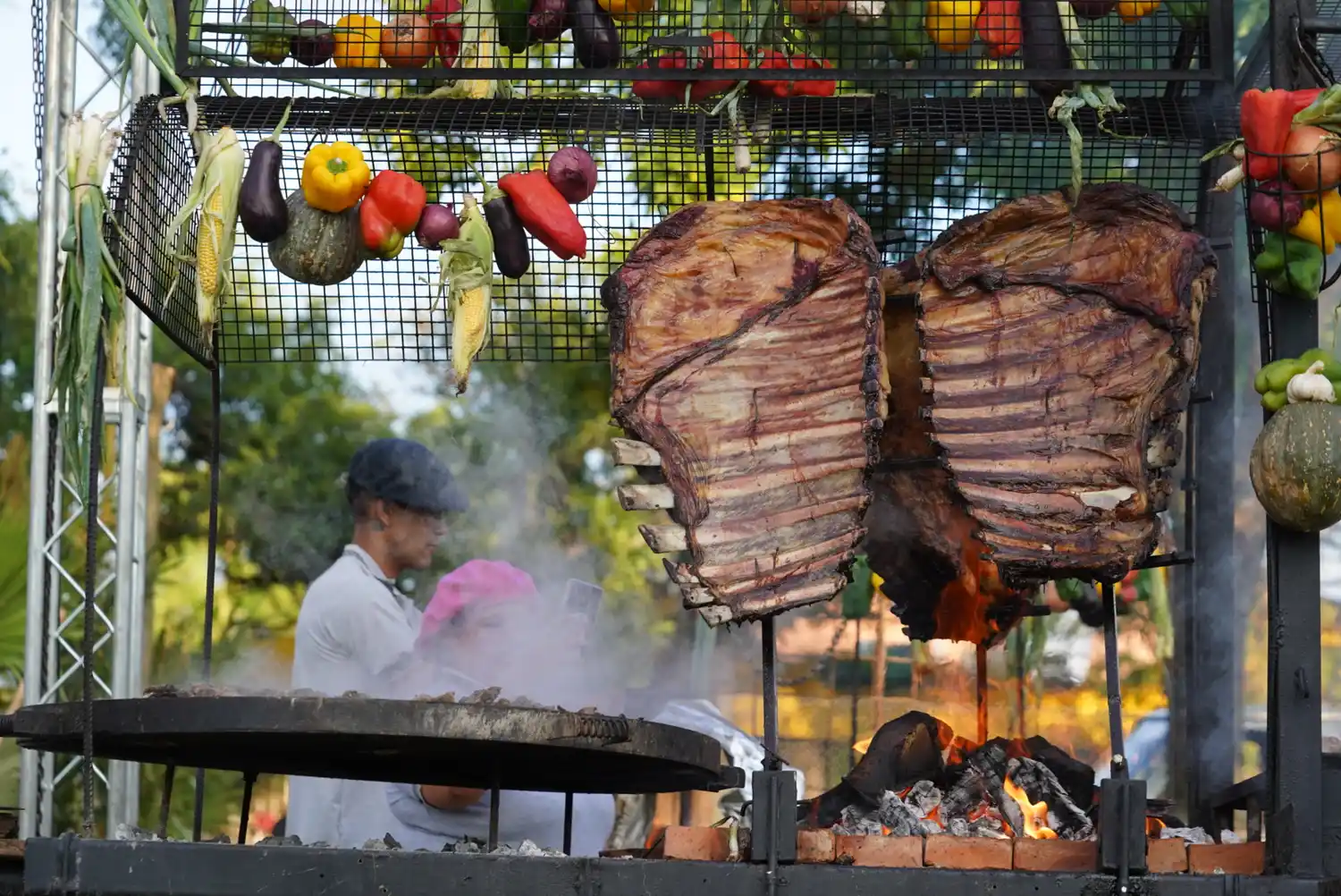 El asado, entre los favoritos de los asistentes.