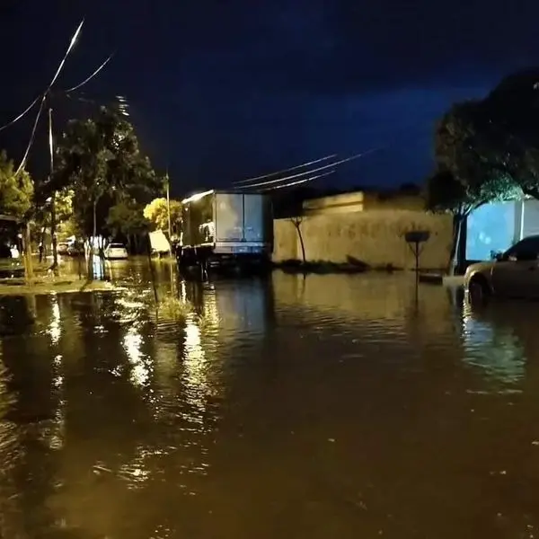 Imágenes del temporal en Castelli.