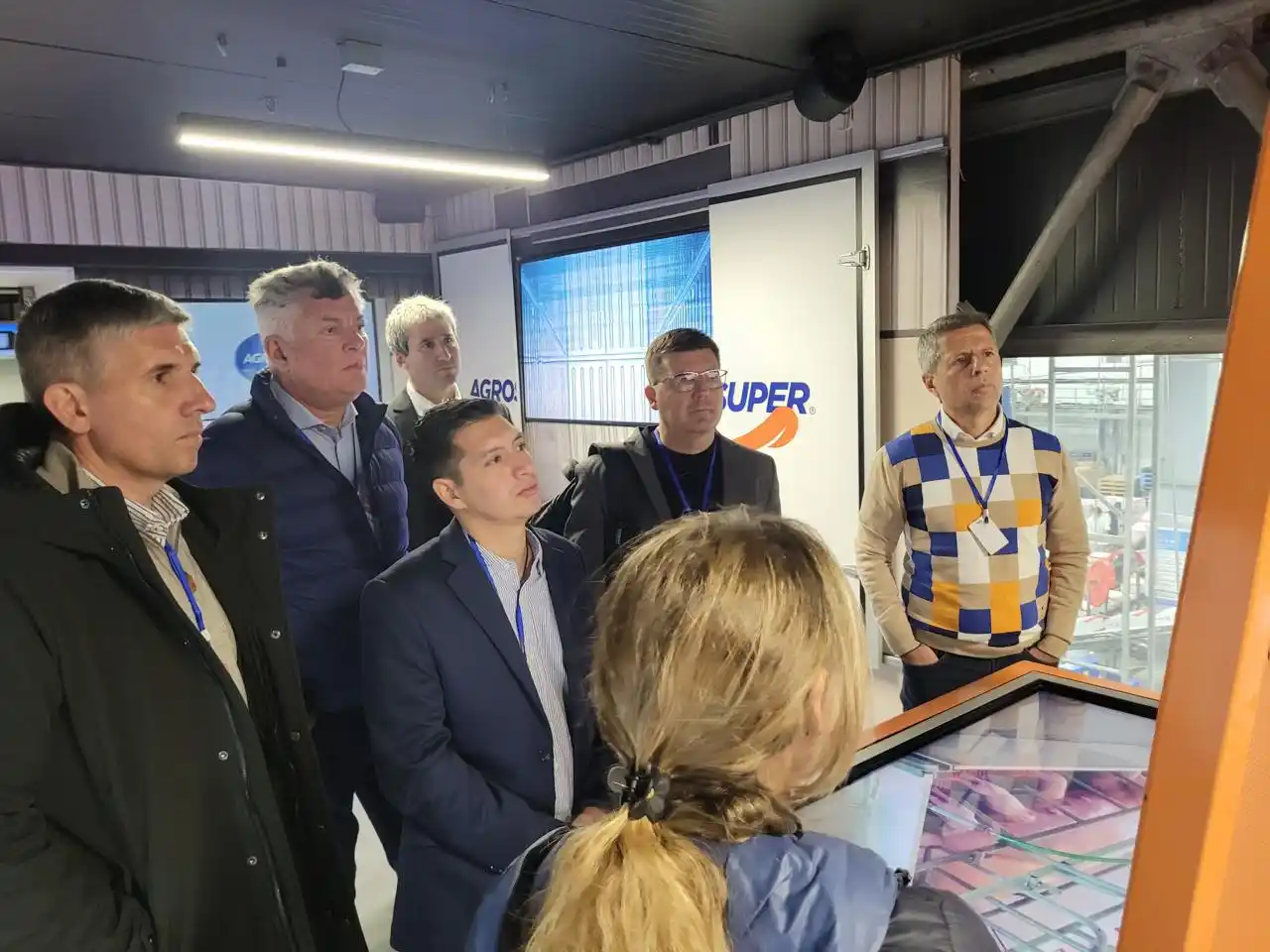 Bernarte en las instalaciones de Agrosuper