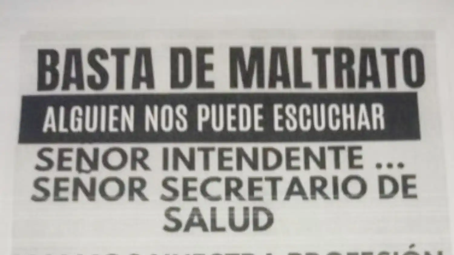 "Es una dictadura": trabajadores reclaman al intendente de Mar Chiquita por maltrato y falta de insumos en el hospital