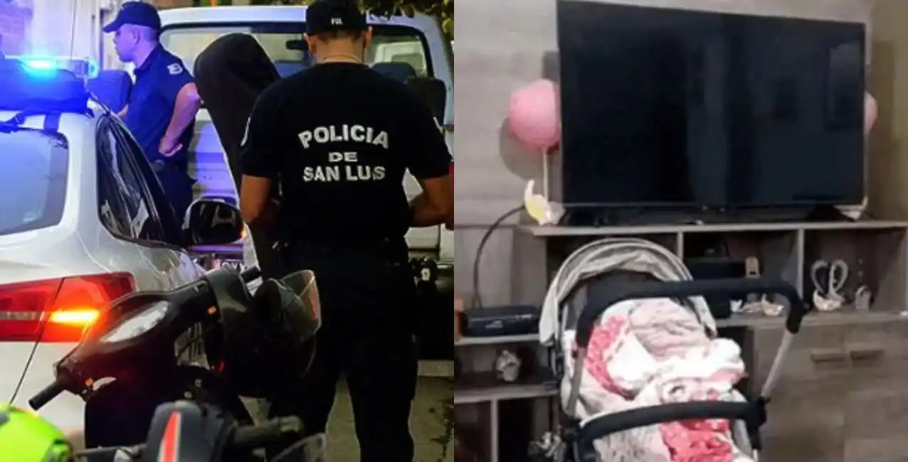 Ladrones entraron a robar a una casa y se desnudaron enfrente de una beba