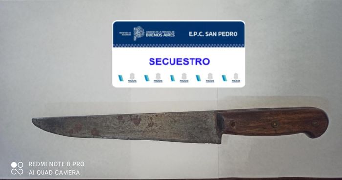 cuchillo secuestrado