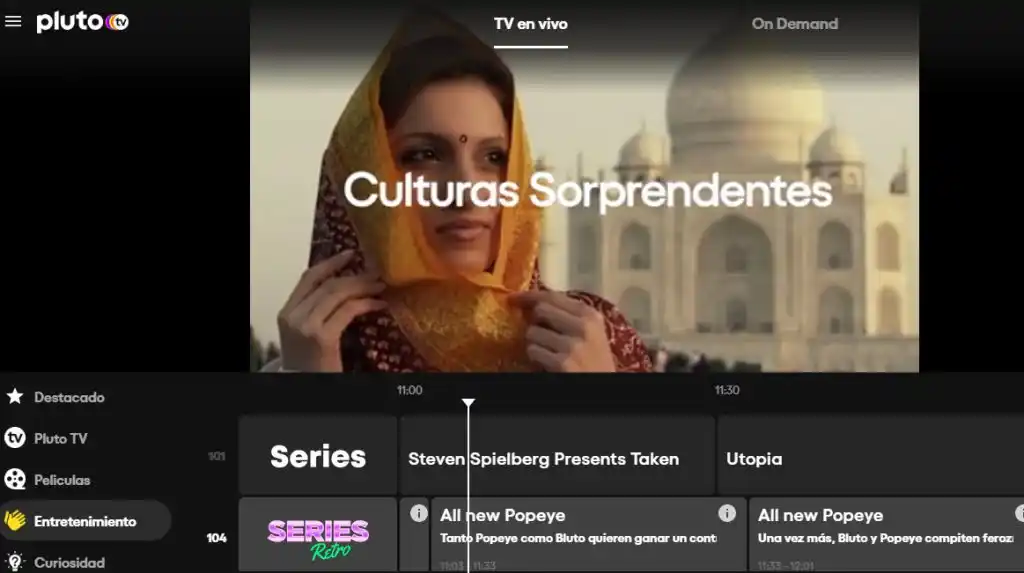 Pluto TV ya está disponible con 24 canales y 12.000 horas de contenido on demand gratuitos