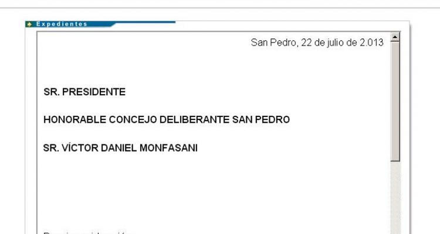 La nota que Guacone envió al HCD por la Interpelación a Silva