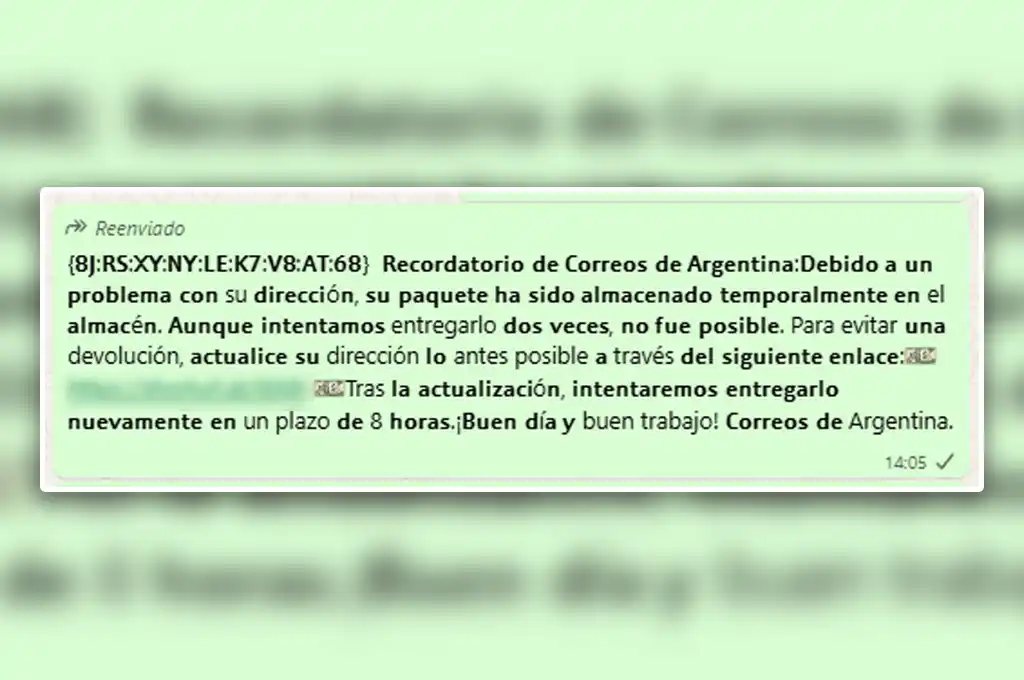 mensaje intento de estafa - 1