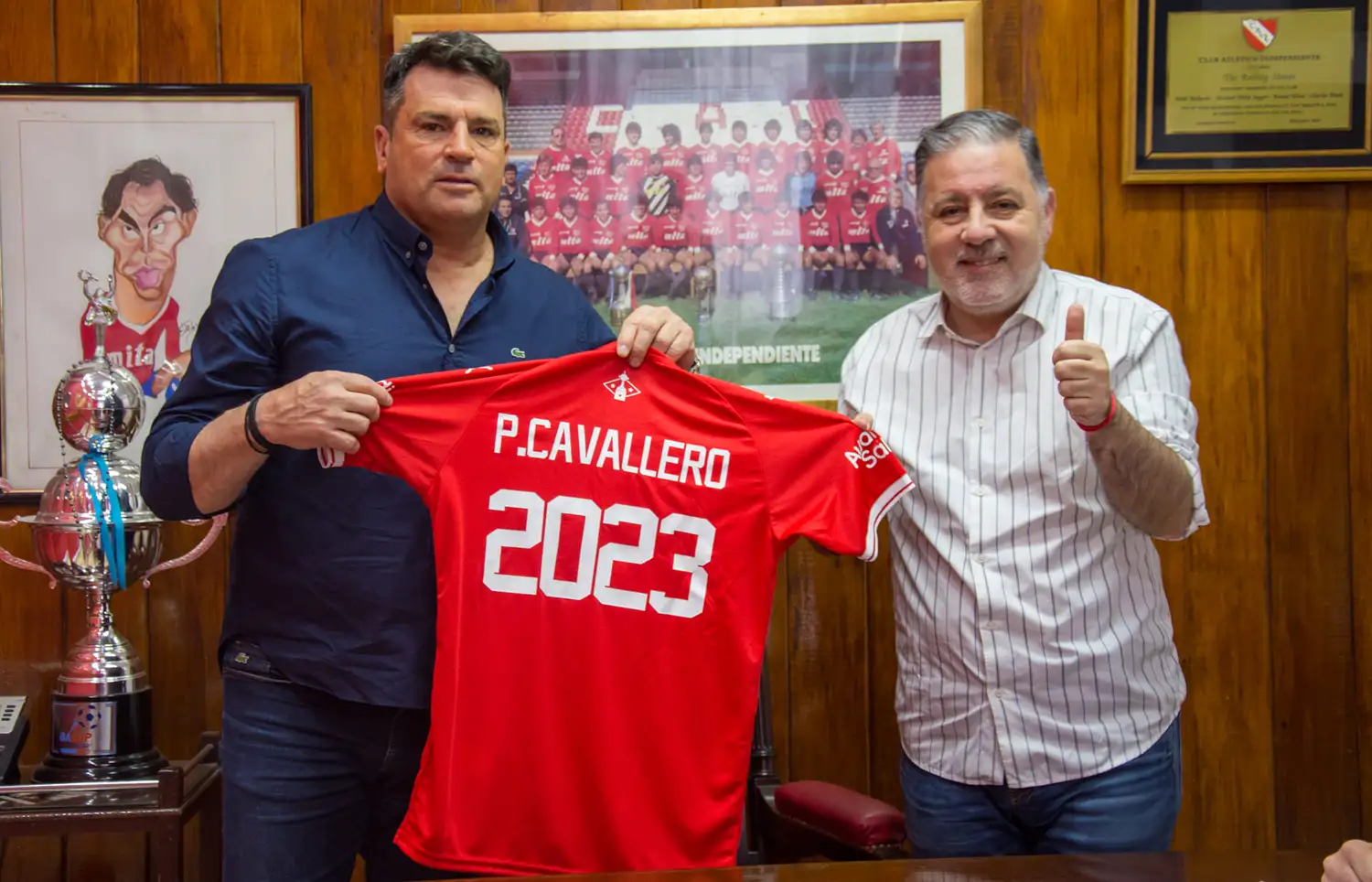 FOTO PABLO
Cavallero y el presidente Doman.